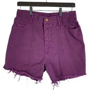 Paris Blues Denim Shorts Womens Size 13 Purple 5 Pocket Ladies Casual Shorts